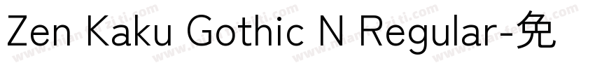 Zen Kaku Gothic N Regular字体转换